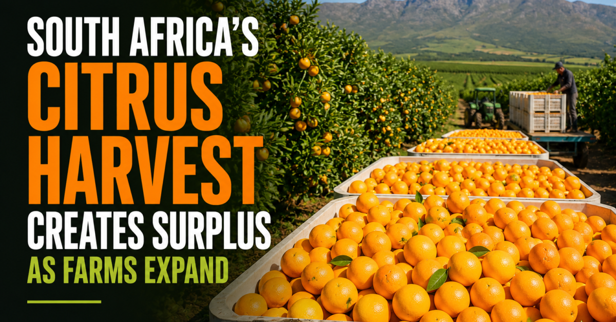 South Africa’s citrus harvest creates surplus as farms expand
