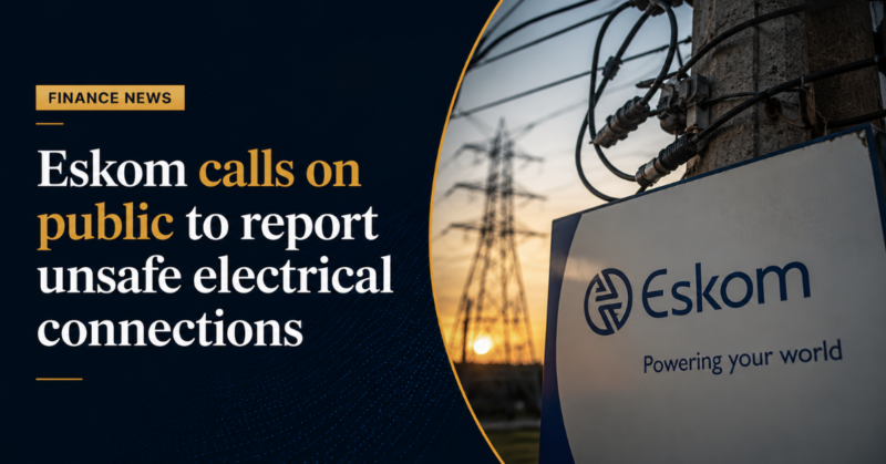 Eskom calls on public to report unsafe electrical connections