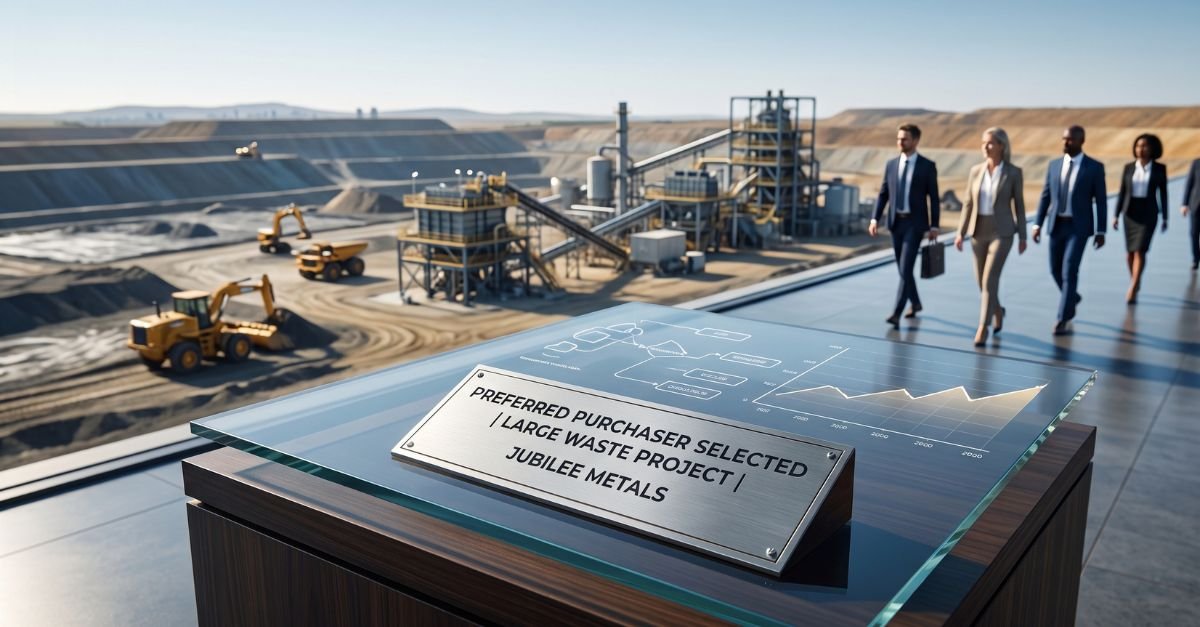 Jubilee Metals picks preferred purchaser for large waste project