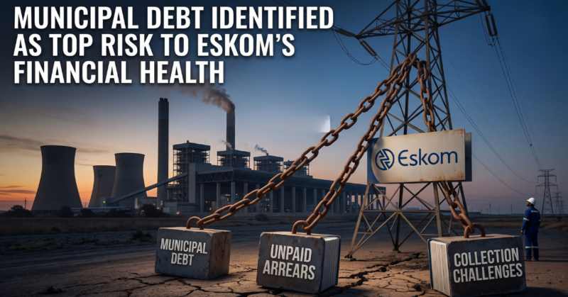 Municipal debt identified as top risk to Eskom’s financial health