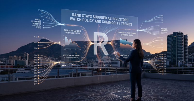 Rand stays subdued as investors watch policy and commodity trends