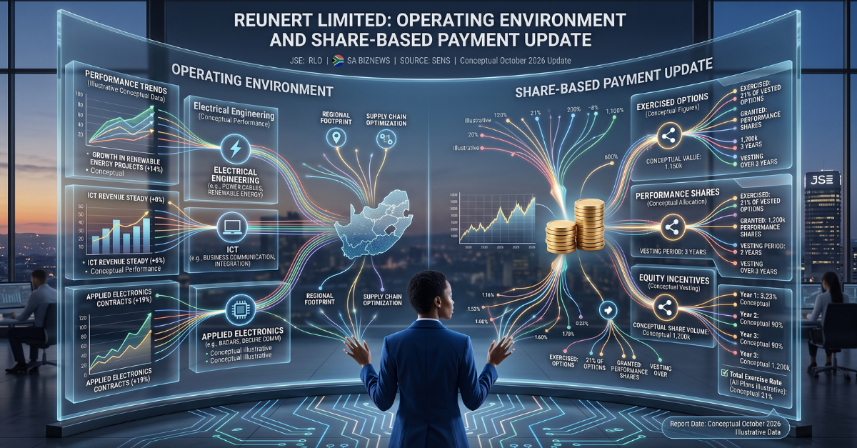 Reunert Limited releases operating environment and share-based payment update