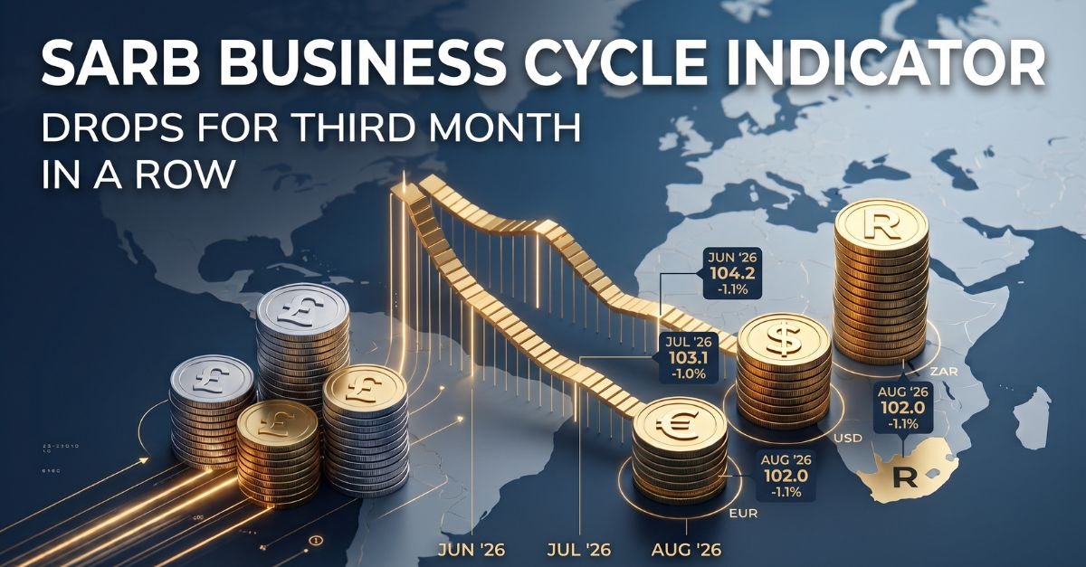 SARB business cycle indicator drops for third month in a row