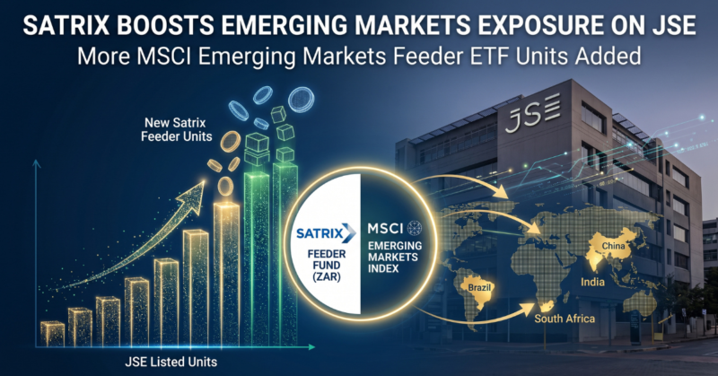 Satrix adds more MSCI Emerging Markets Feeder units to JSE listing