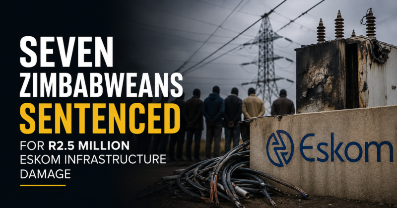 Seven Zimbabweans sentenced for R2.5 million Eskom infrastructure damage