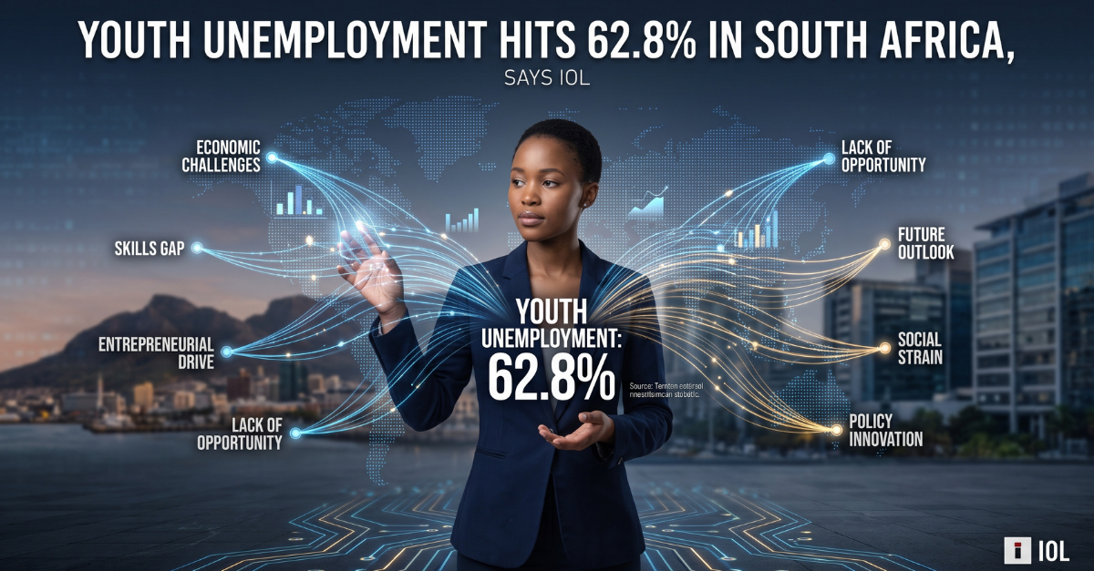 Youth unemployment hits 62.8% in South Africa, says IOL