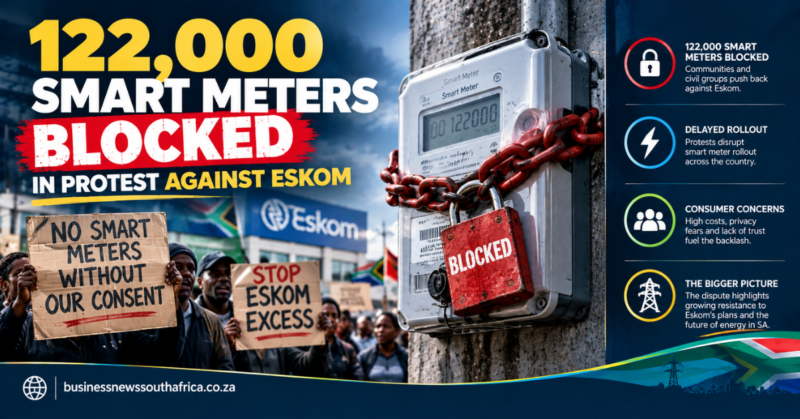 122,000 smart meters blocked in protest against Eskom