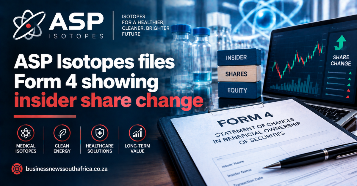 ASP Isotopes files Form 4 showing insider share change