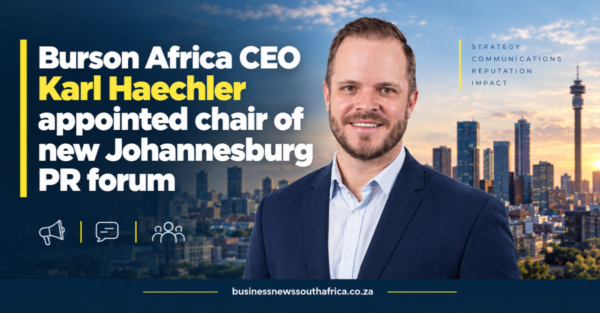 Burson Africa CEO Karl Haechler appointed chair of new Johannesburg PR forum