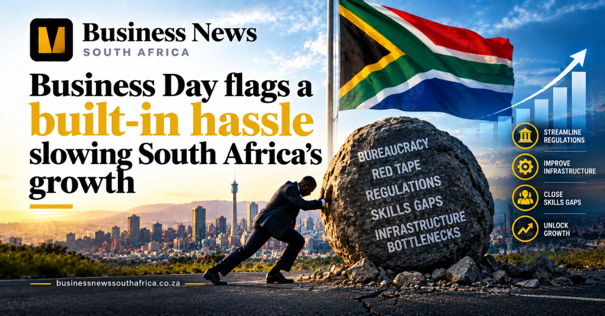 Business Day flags a built-in hassle slowing South Africa’s growth
