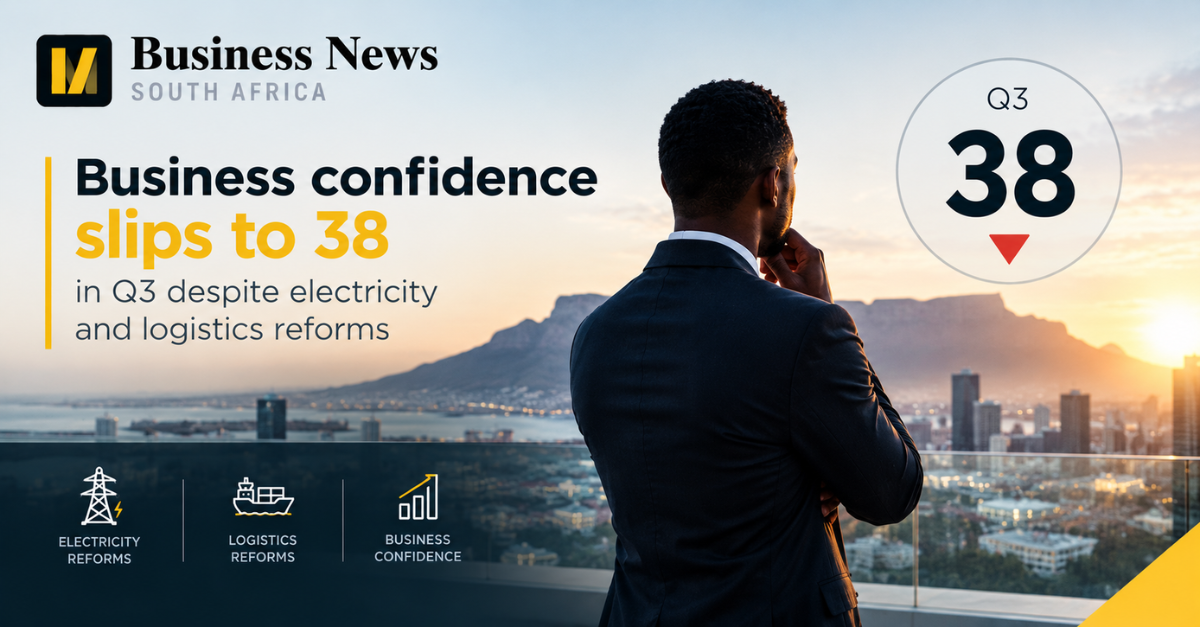 Business confidence slips to 38 in Q3 despite electricity and logistics reforms