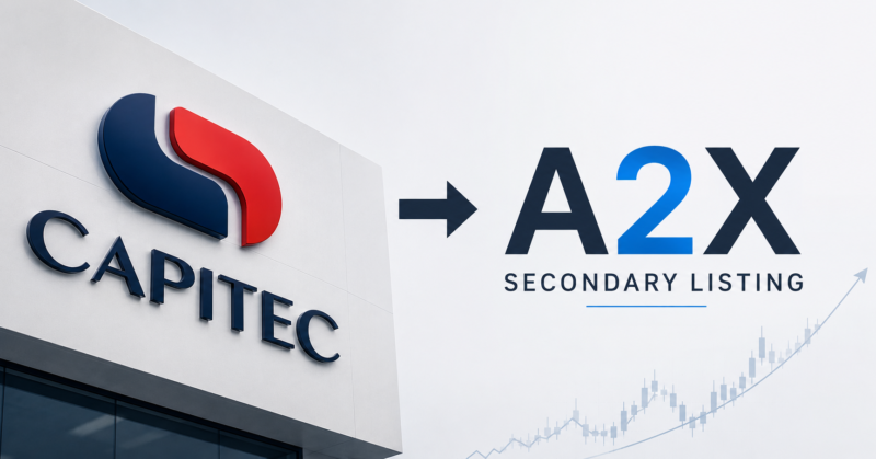 Capitec adds A2X secondary listing after name change