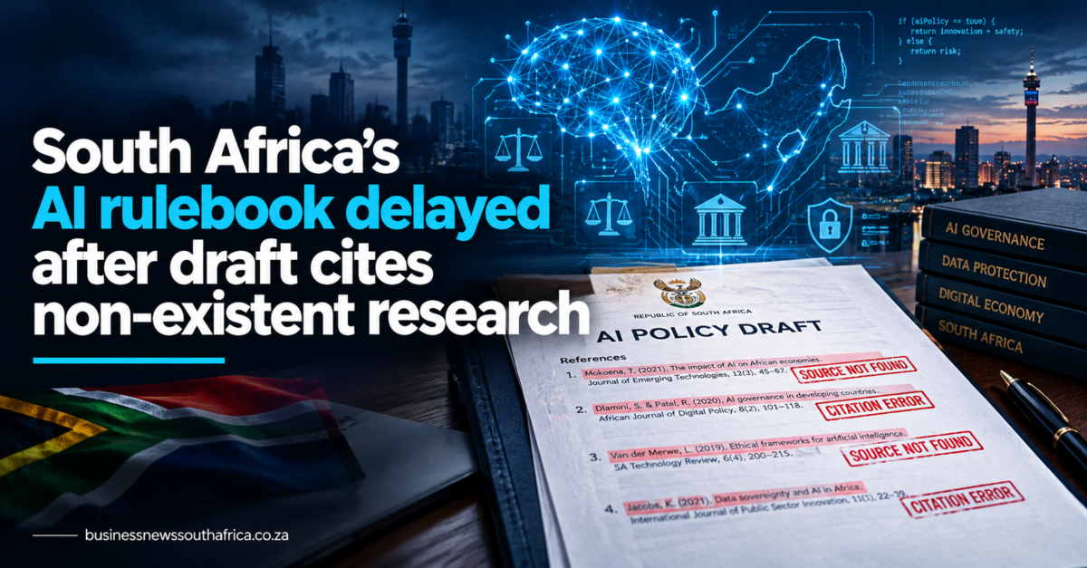 South Africa’s AI rulebook is late because the first draft cited research that does not exist