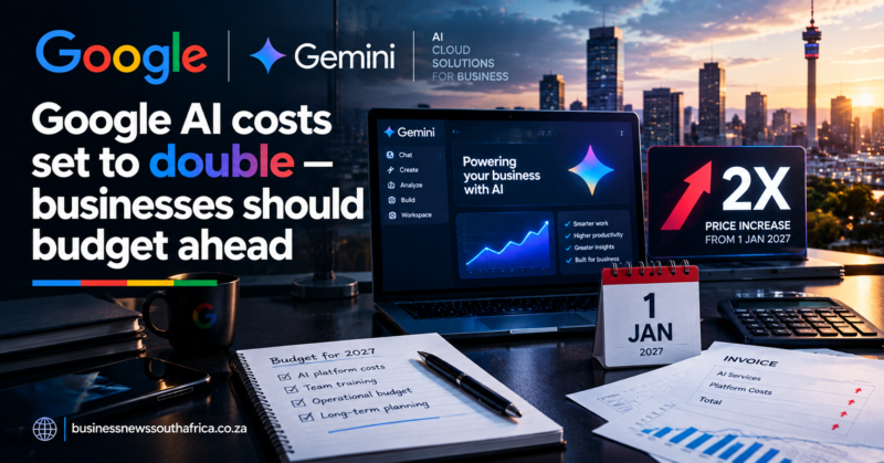 Google’s cheap AI tier doubles in price on 1 January. If your business runs on it, budget now.