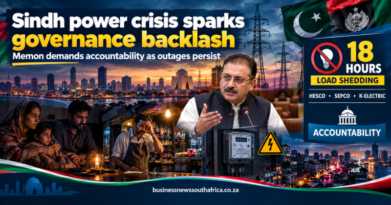 Sindh’s load shedding labelled a governance failure by Memon