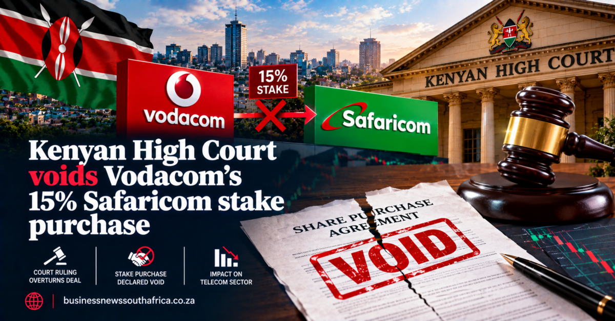 Kenyan High Court voids Vodacom’s 15% Safaricom stake purchase