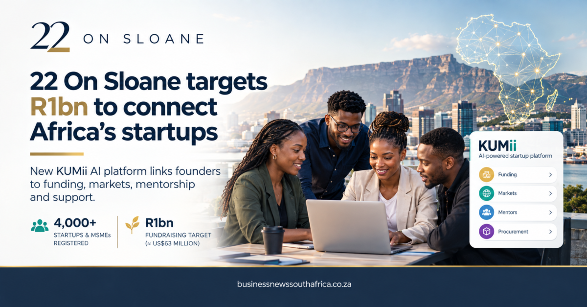 22 On Sloane Launches R1bn Fund and AI Platform to Fix Africa’s Fragmented Startup Scene