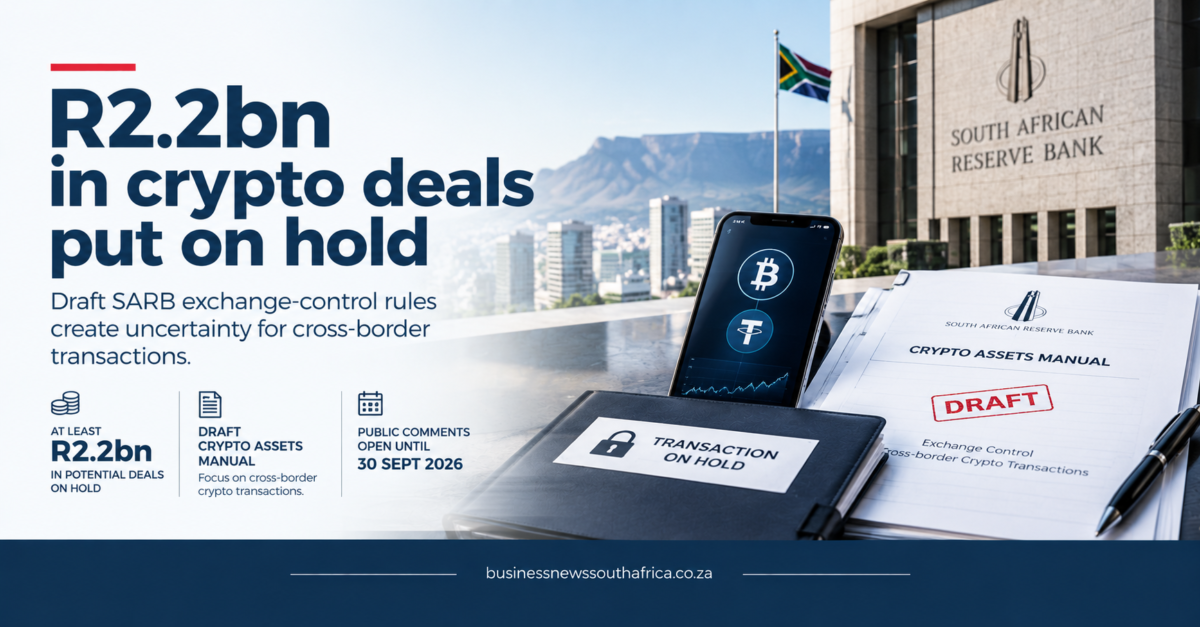 SARB’s new crypto rules have already frozen R2.2bn in South African deals