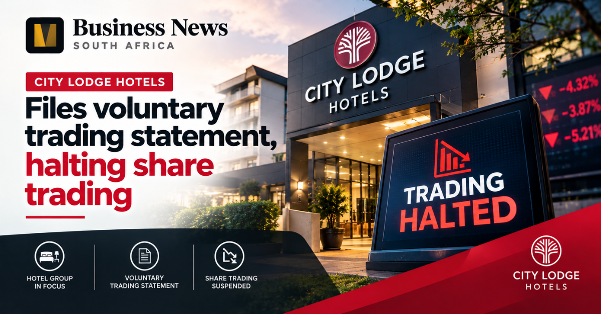 City Lodge Hotels files voluntary trading statement, halting share trading