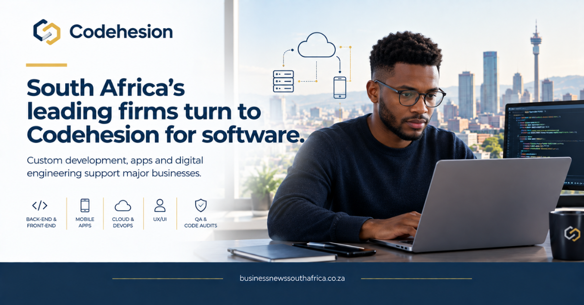 Codehesion says leading South African firms rely on its software services