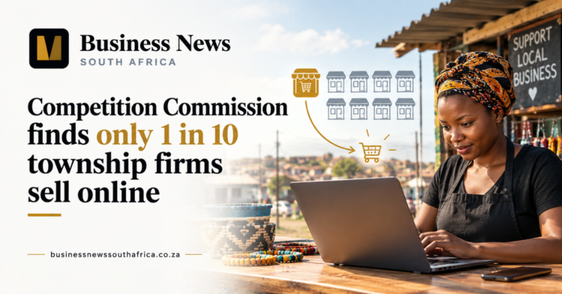 Competition Commission finds only 1 in 10 township firms sell online