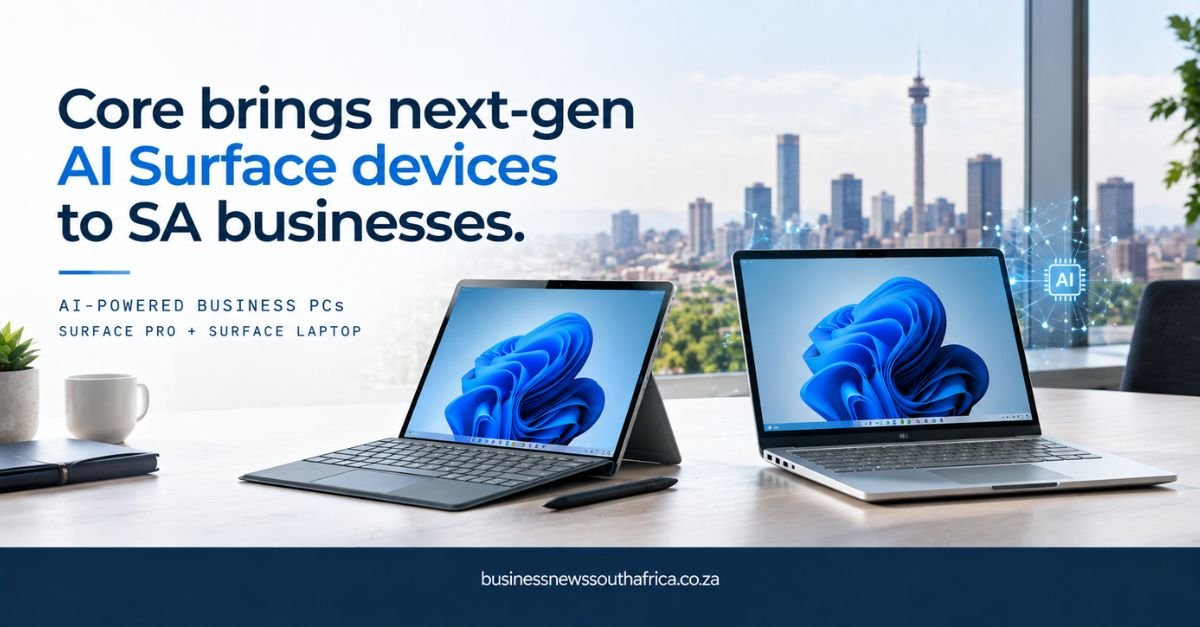 Core launches AI-powered Microsoft Surface Pro and Laptop for Business in South Africa
