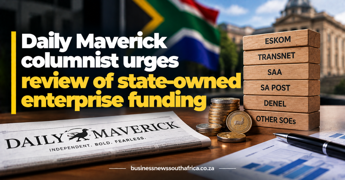 Daily Maverick columnist urges review of state-owned enterprise funding