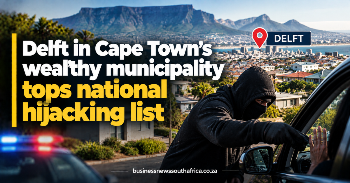 Delft in Cape Town’s wealthy municipality tops national hijacking list