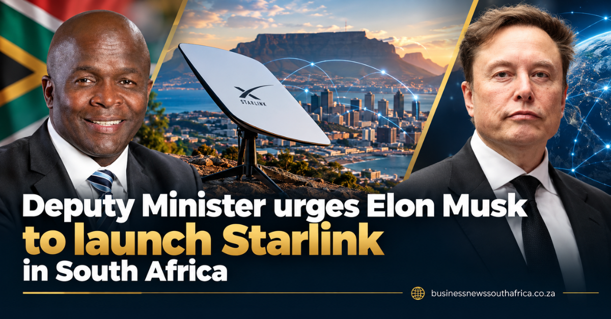 Deputy Minister urges Elon Musk to launch Starlink in South Africa