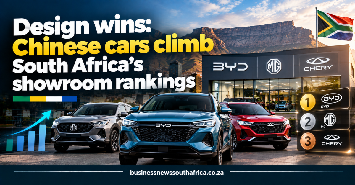 Design wins: Chinese cars climb South Africa’s showroom rankings