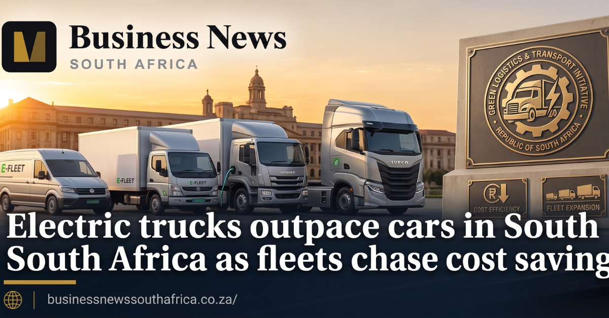 Electric trucks outpace cars in South Africa as fleets chase cost savings