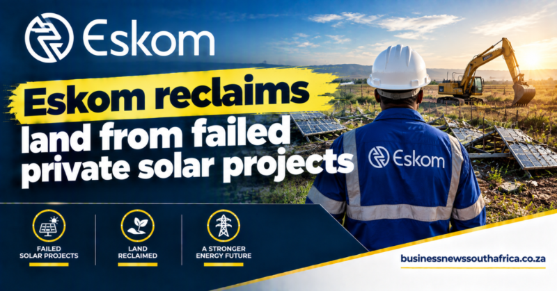 Eskom reclaims land from failed private solar projects