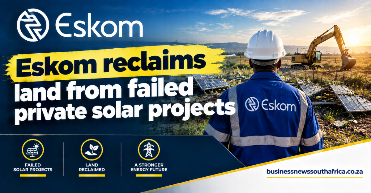Eskom reclaims land from failed private solar projects