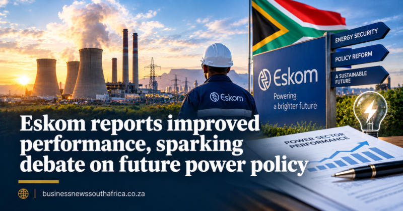 Eskom reports improved performance, sparking debate on future power policy