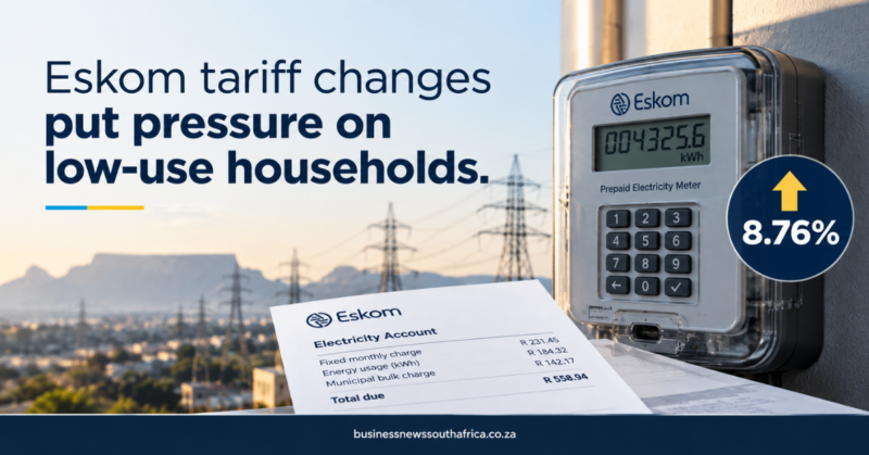 Eskom tariff hike may burden low-usage households the most