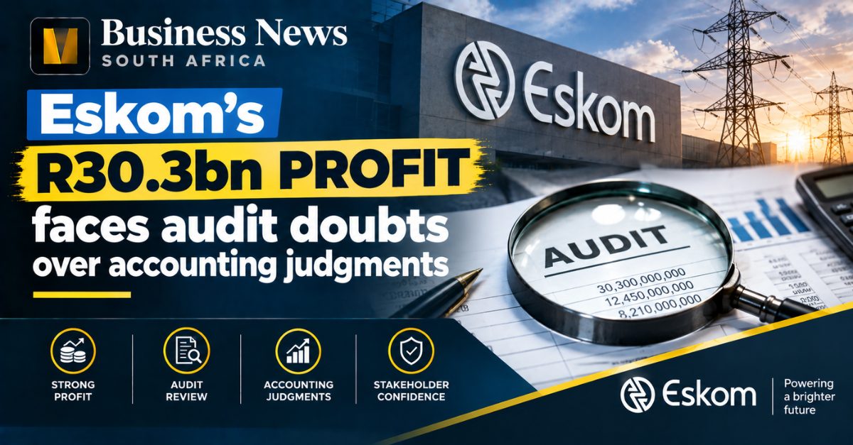 Eskom’s R30.3bn profit faces audit doubts over accounting judgments