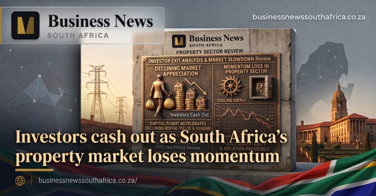 Investors cash out as South Africa’s property market loses momentum