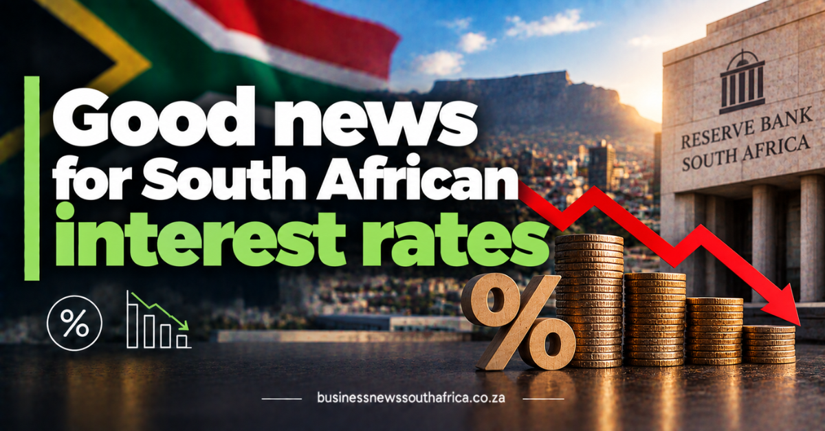 Good news for South African interest rates