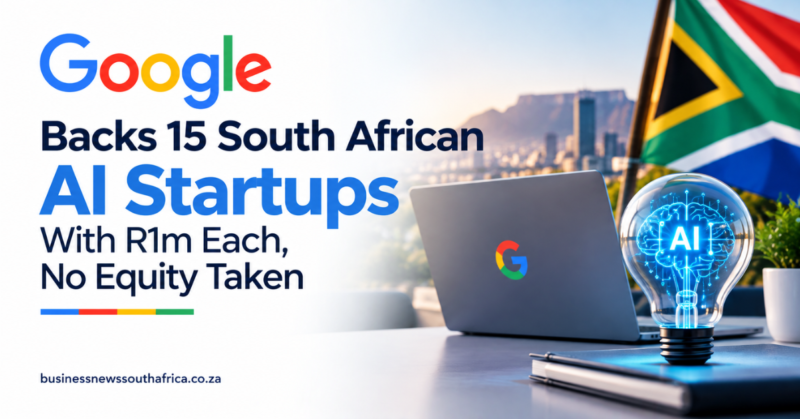 Google Backs 15 South African AI Startups With R1m Each, No Equity Taken