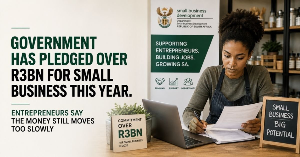 Government has pledged over R3bn for small business this year. Entrepreneurs say the money still moves too slowly
