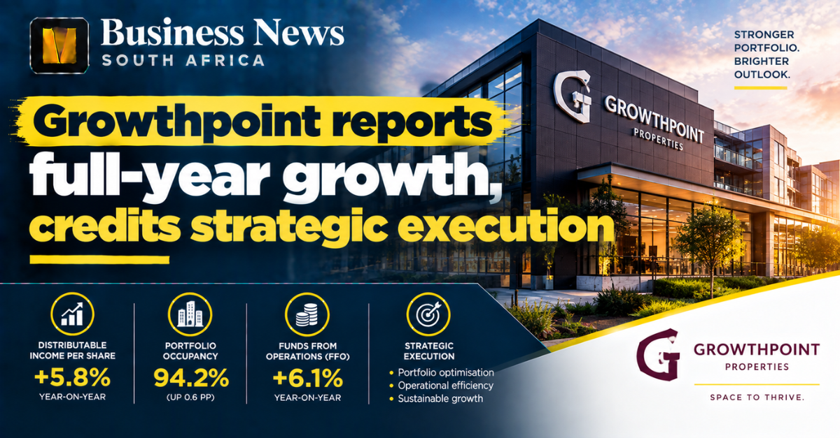 Growthpoint reports full-year growth, credits strategic execution