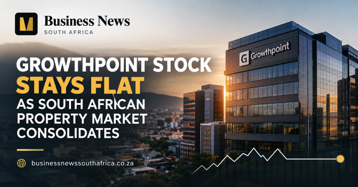 Growthpoint stock stays flat as South African property market consolidates