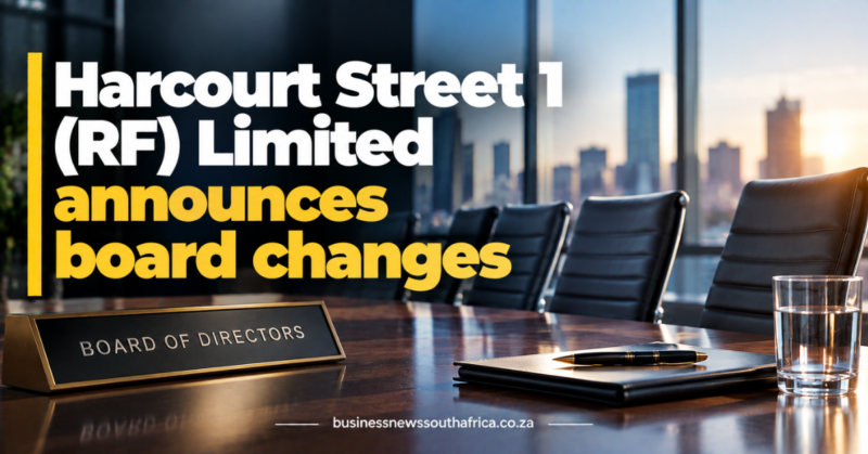 Harcourt Street 1 (RF) Limited Announces Board Changes: Not a Property Fund, a Note Programme