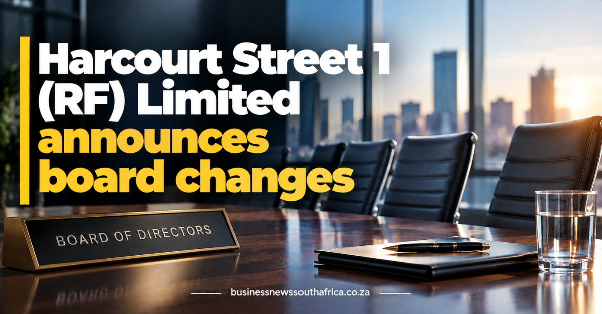 Harcourt Street 1 (RF) Limited Announces Board Changes: Not a Property Fund, a Note Programme