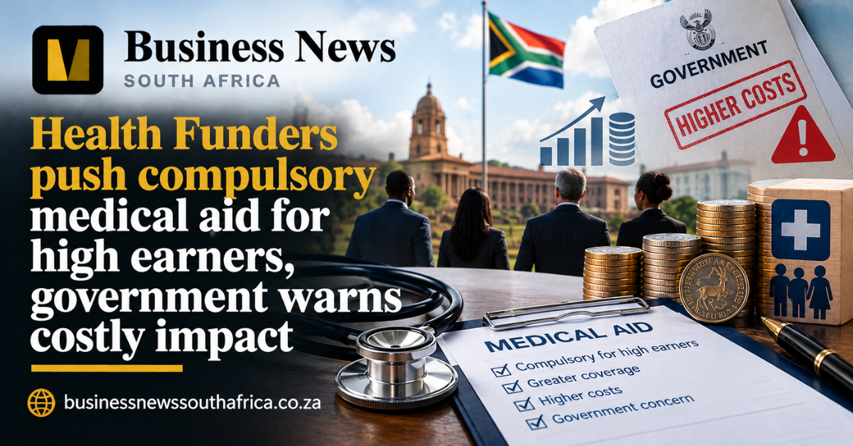 Health Funders push compulsory medical aid for high earners, government warns costly impact