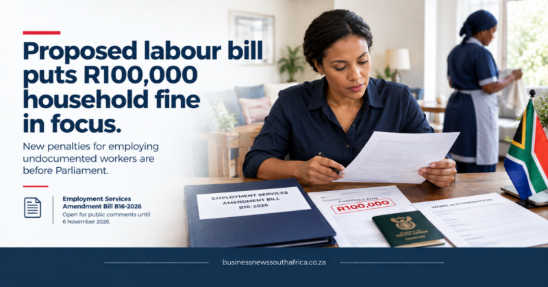 Households face up to R100,000 fine for hiring illegal foreign domestic workers