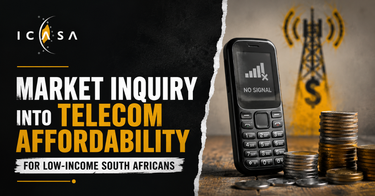 Icasa launches market inquiry into telecom affordability for low-income South Africans