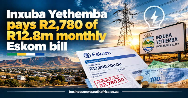 Inxuba Yethemba pays R2,780 of R12.8m monthly Eskom bill