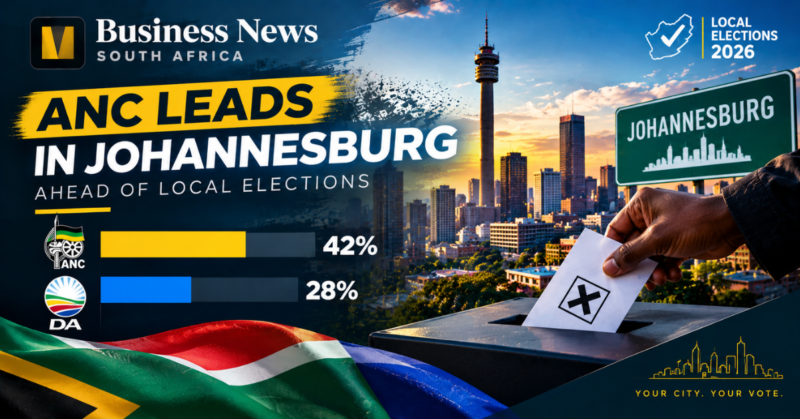Ipsos poll shows ANC ahead of DA in Johannesburg ahead of local elections