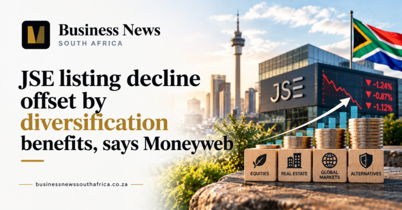 JSE listing decline offset by diversification benefits, says Moneyweb
